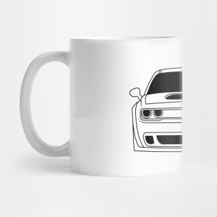 Dodge Challenger SRT Black Outline Mug